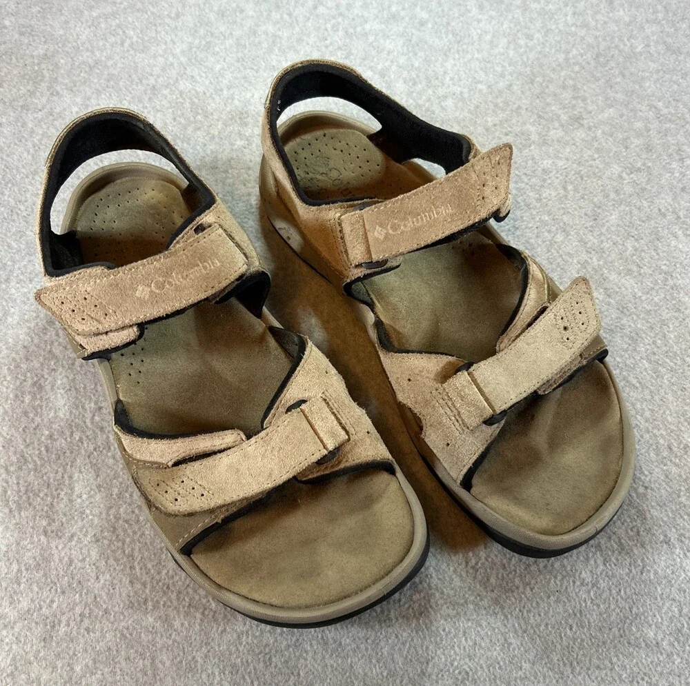Men's Columbia Sandals Techlite Size 10 Beige